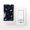 Examples of one of the many Draft  notebook covers and the vellum cover sheet embossed with the Resketch seal and the book plate.